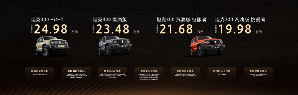 售價19.98萬元起！坦克全新300正式上市